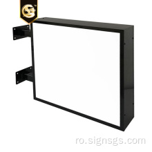 Square Lightboxes Signage Projecting Light Box